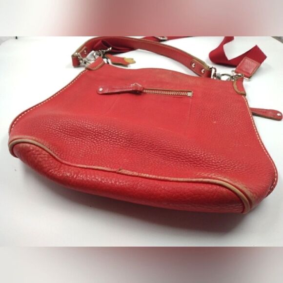 Roots Canada Leather Messenger Bag Crossbody Handbag Purse Vintage - Picture 9 of 16